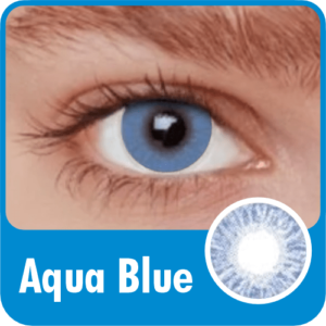 Aqua Blue 1-Tone Contact Lenses