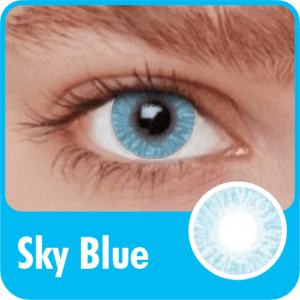 Sky Blue 1-Tone Contact Lenses